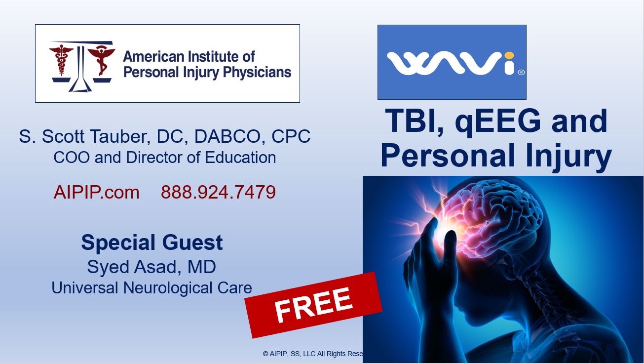 "TBI, qEEG and Personal Injury"